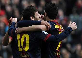 فيديو وصور : برشلونة يدك شباك خيتافي بسداسية