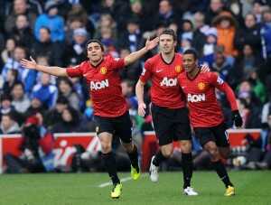 Manchester United's Brazilian defender R