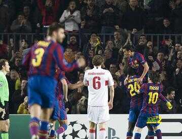 صورة : برشلونة لايعرف سوى الفوز أمام الألمان في آخر 10 مواجهات في الكامب نو ..!