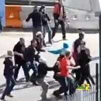فيديو : معركة طاحنة بين مشجعي بايرن ميونيخ ودورتموند قبل نهائي دوري الأبطال