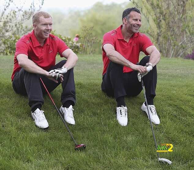 Manchester United Players Play Golf Against Coaching Staff