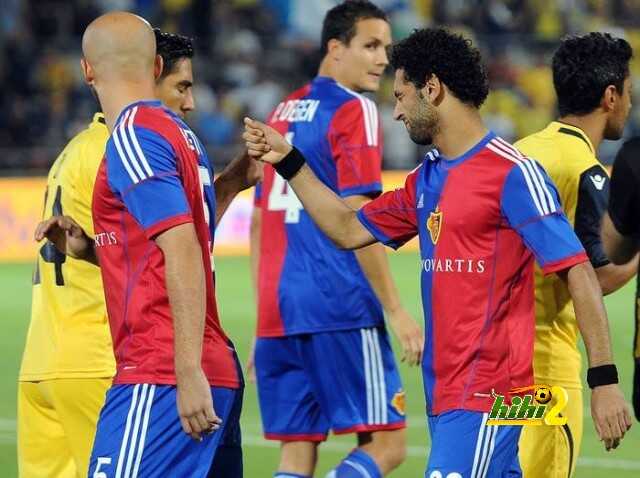 تجنب محمد صلاح مصافحة لاعبي الكيان الصهيوني – بازل × مكابي حيفا – (دوري ابطال اوروبا) 07/08/2013