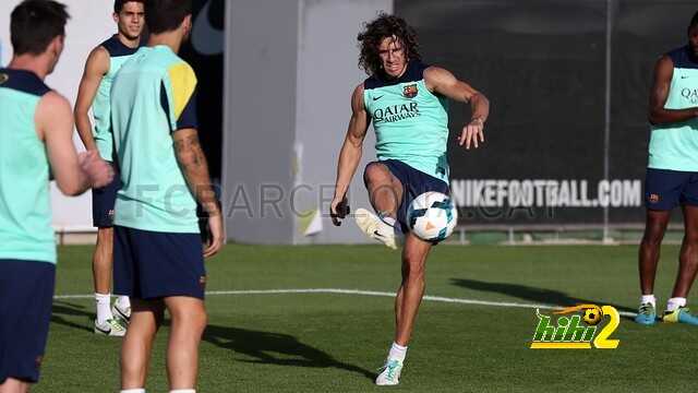 صور وفيديو : بويول يشارك في تدريبات برشلونة الأخيرة