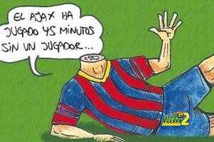 كاريكاتير: برشلونة بدون عقل
