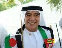 صور مارادونا بالزي الاماراتي ..!