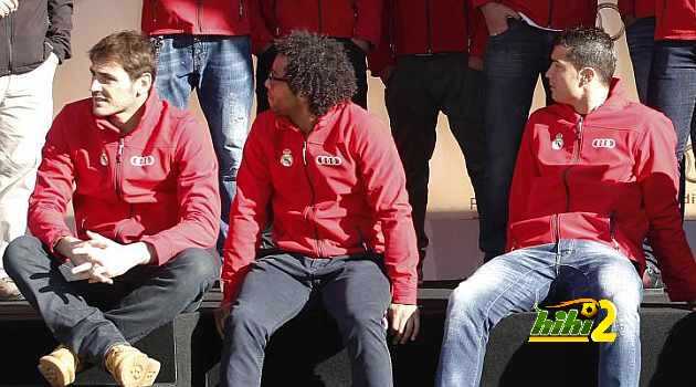 ًصورة : نجوم ريال مدريد في المؤتمر الصحفي الخاص بالمونديال