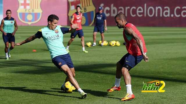 برشلونة يواصل تدريباته بحضور ألبا