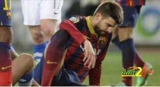 عاجل : مصائب برشلونة تتوالى .. بيكيه يغيب لاسبوعين ..!