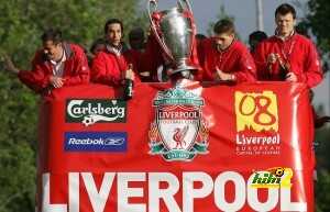 (FILES) Liverpool players (L-R) Jamie Ca