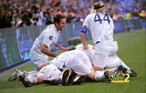 Zenit St Petersburg footballers celebrat