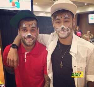 alves y neymar