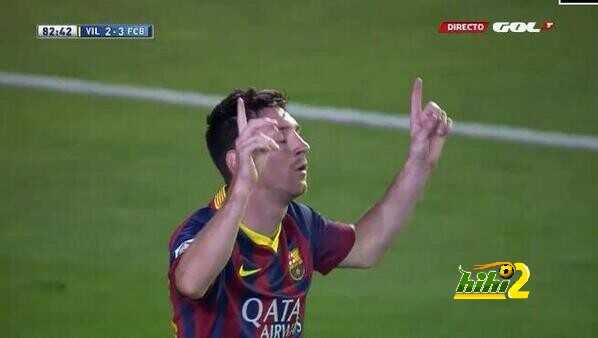 برشلونة يتقدم على فياريال بفضل هدف ميسي