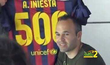 صورة : انيستا يقترب من مباراته الـ500 مع برشلونة