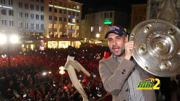صورة : رقصة جوارديولا احتفالاً بلقب الدوري الألماني