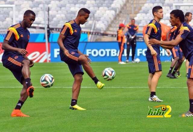 صور : تدريبات المنتخب الكولومبى الأخيرة قبل لقاء اليونان اليوم