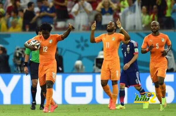 صور : فرحة الإيفواريين بالفوز على اليابان 2-1