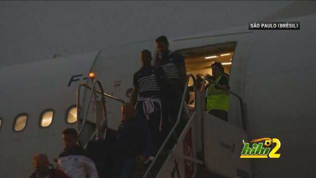 صور : المنتخب الفرنسي يصل إلى البرازيل