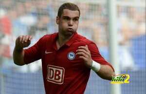 Hertha Berlin's striker Pierre-Michel La