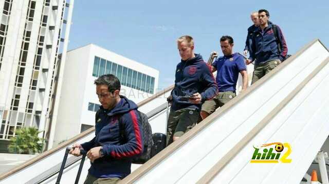 صور : برشلونة يصل إلى نيس استعدادا لمباراة اليوم