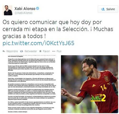 xabi da el Adios al seleccion