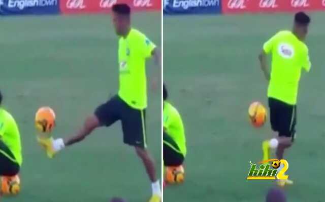 فيديو : مهارة مذهلة لنيمار في تدريبات البرازيل