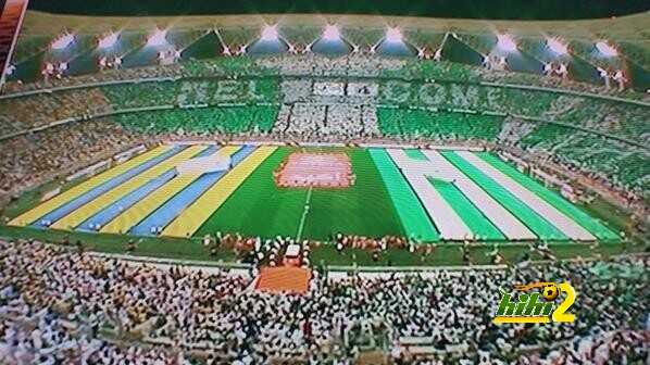 صور : ملعب النصر والأهلي تحفة فنية قبل بداية اللقاء