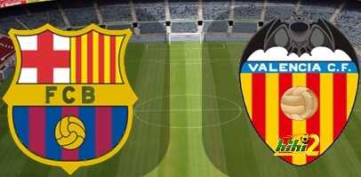 صورة : لاعبي برشلونة وفالنسيا قبل انطلاق المباراة