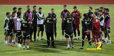 تدريبات المنتخب الإسباتي بحضور عناصر جدد