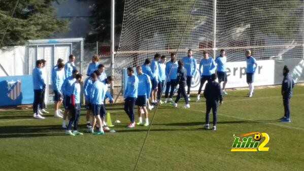 صور : تدريبات اتلتيكو مدريد استعدادا لفياريال