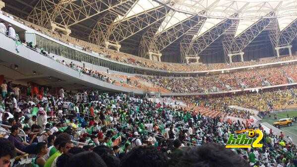 صور : جماهير الاهلي والاتحاد داخل المدرجات