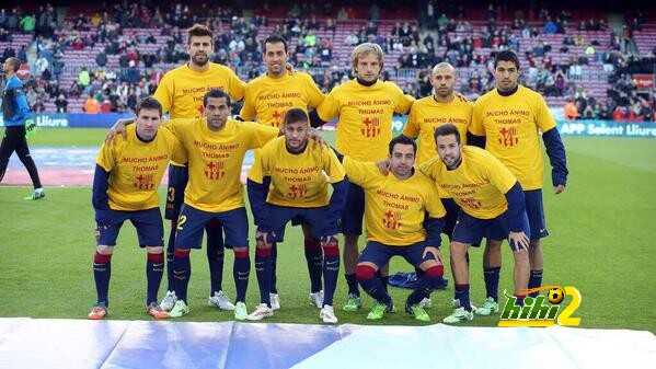 صورة : فيرمالين يشكر نجوم برشلونة على مبادرتهم