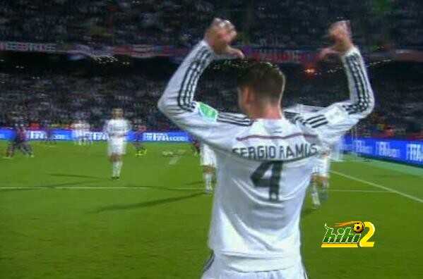 صور : ريال مدريد ينهي الشوط الأول متقدما بهدف راموس