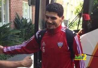صور : منتخب الإمارات يصل إلى نيوكاسل