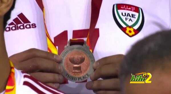 صور : احتفال المنتخب الإماراتي بالميدالية البرونزية في أمم آسيا