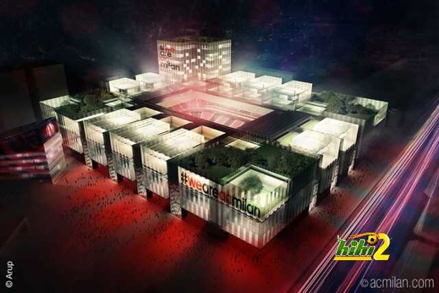 صور : تصميم ملعب ميلان الجديد …!