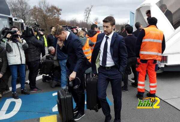 صور : وصول اتليتكو مدريد إلى المانيا