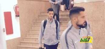 صور : وصول لاعبي اتليتكو مدريد للفينستي كالديرون