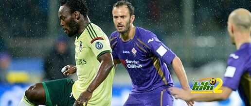 ميلان ينهي الشوط الاول متعادلاً مع فيورنتينا