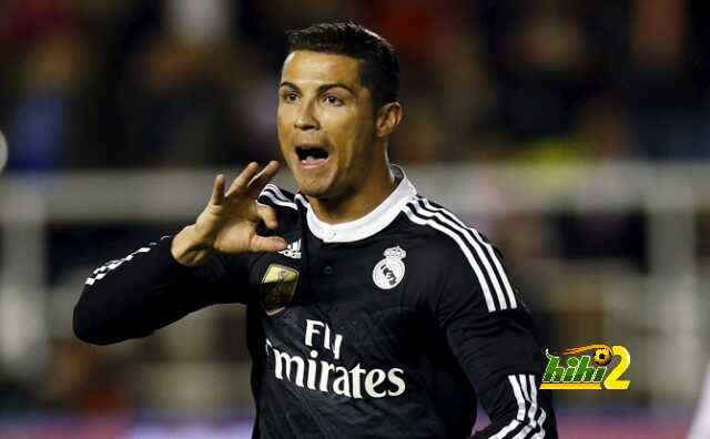 Real Madrid's Ronaldo celebrates after scoring a goal against Rayo Vallecano during their Spanish first division soccer match against Rayo Vallecano