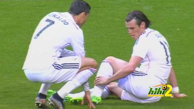 رونالدو إصابة بيل فى مباراة ريال مدريد ومالاجا