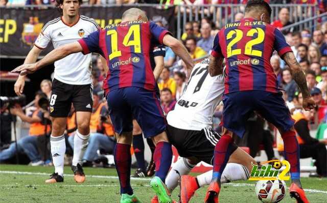 بالرغم من الفوز برشلونة يحقق رقما سلبيا ضد فالنسيا