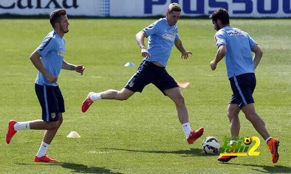 صور : اتليتكو مدريد يستعد لمواجهة برشلونة