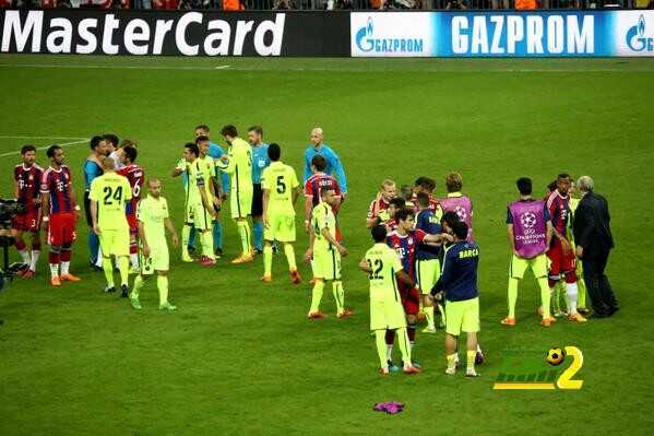 صورة : بايرن ميونخ يهنيء برشلونة بالعبور للنهائي ..!
