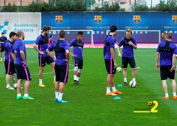 صور : تدريبات برشلونة لهذا اليوم