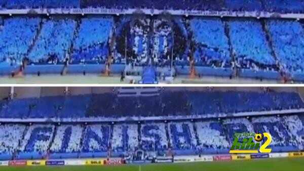 صورة : الماركا تشيد بتيفو جمهور الهلال المذهل في دوري ابطال اسيا