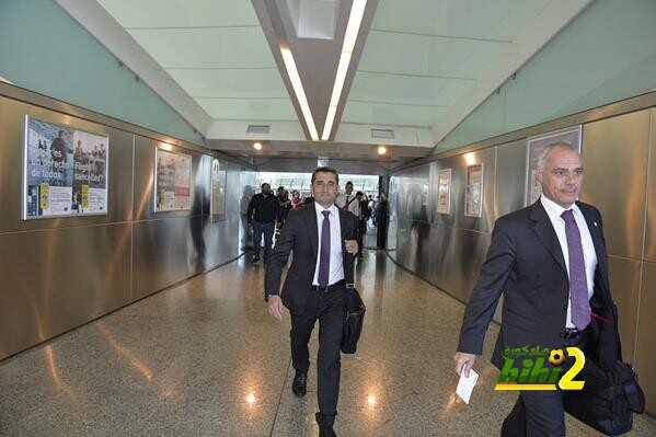 صور : وصول لاعبي اتليتك بلباو لبرشلونة