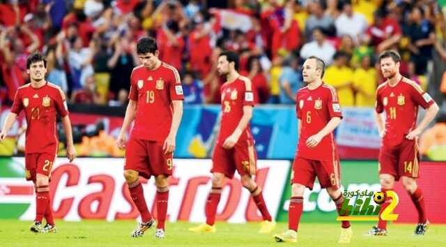 سقوط منتخب أسبانيا