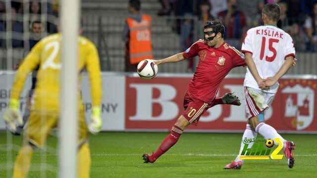 اسبانيا تنهي الشوط الاول متقدمة على بيلاروسيا