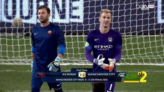 فيديو : مانشستر سيتي يحقق الفوز على روما ودياً