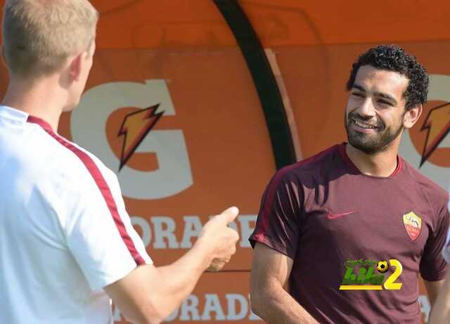 محمد صلاح يشارك في تدريبات روما